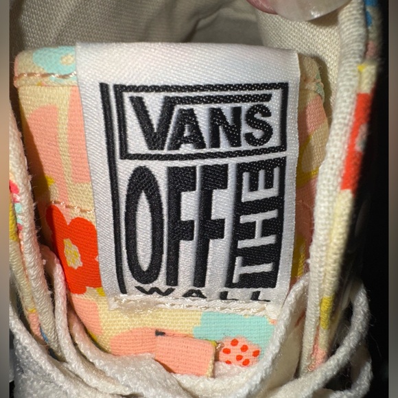 Vans SK8 High Top Shoes Size M 5.5/ W 7 Off the Wall Floral Hippy Sneakers - Picture 9 of 10
